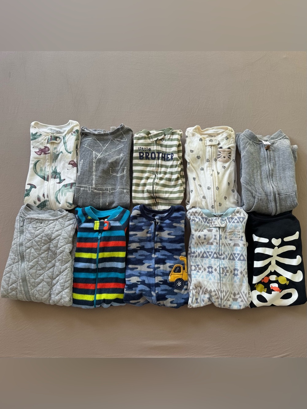 Baby Boys Jumpsuit Footie Pajamas Bundle